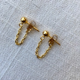 Mini Chain Post Earrings