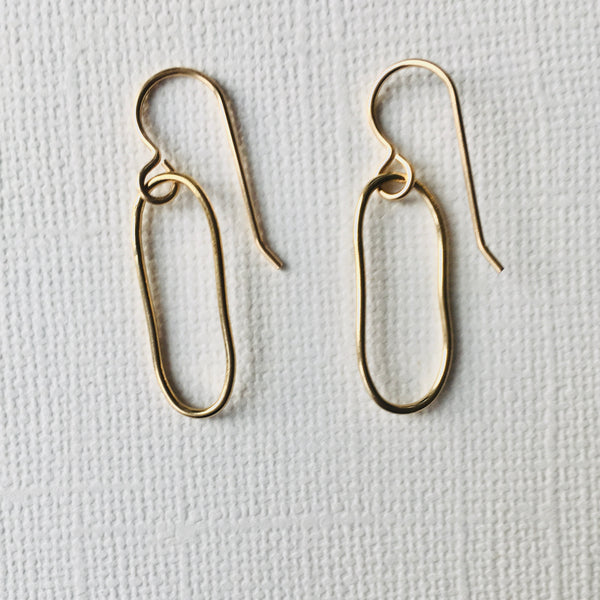 Organic Oval Earrings