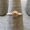 Mixed Metal /14K Gold Dot Ring