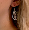 Herkimer Diamond Teardrop Earrings- Large