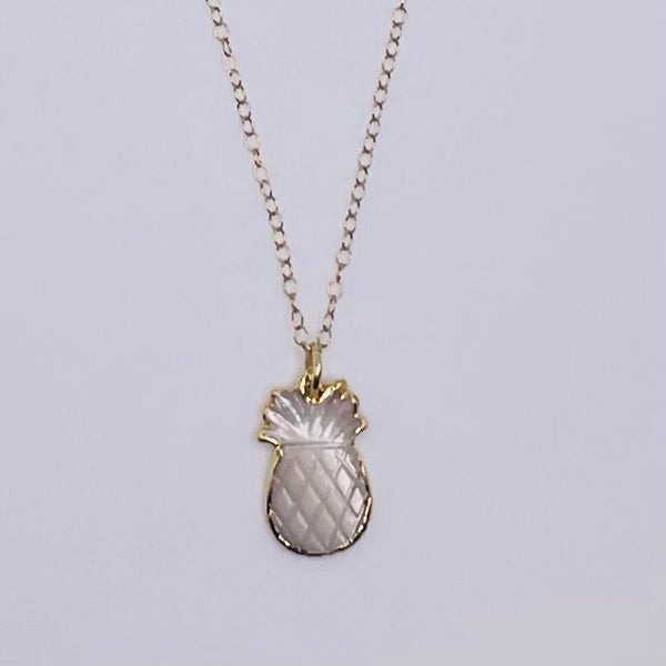 Pineapple Necklace in Mother of Pearl
